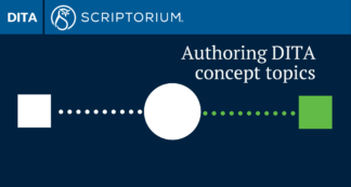 Authoring DITA concept topics